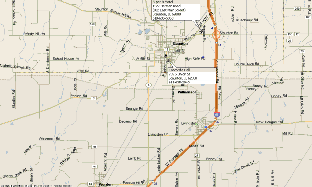 Staunton, Illinois Overview Map_640