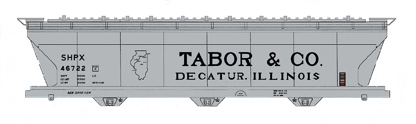 Tabor & Co. 4650 Cu Ft Covered Hopper
