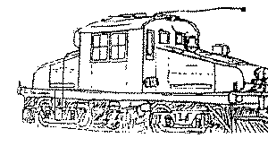 Sketch of Alco-GE Steeple Cab